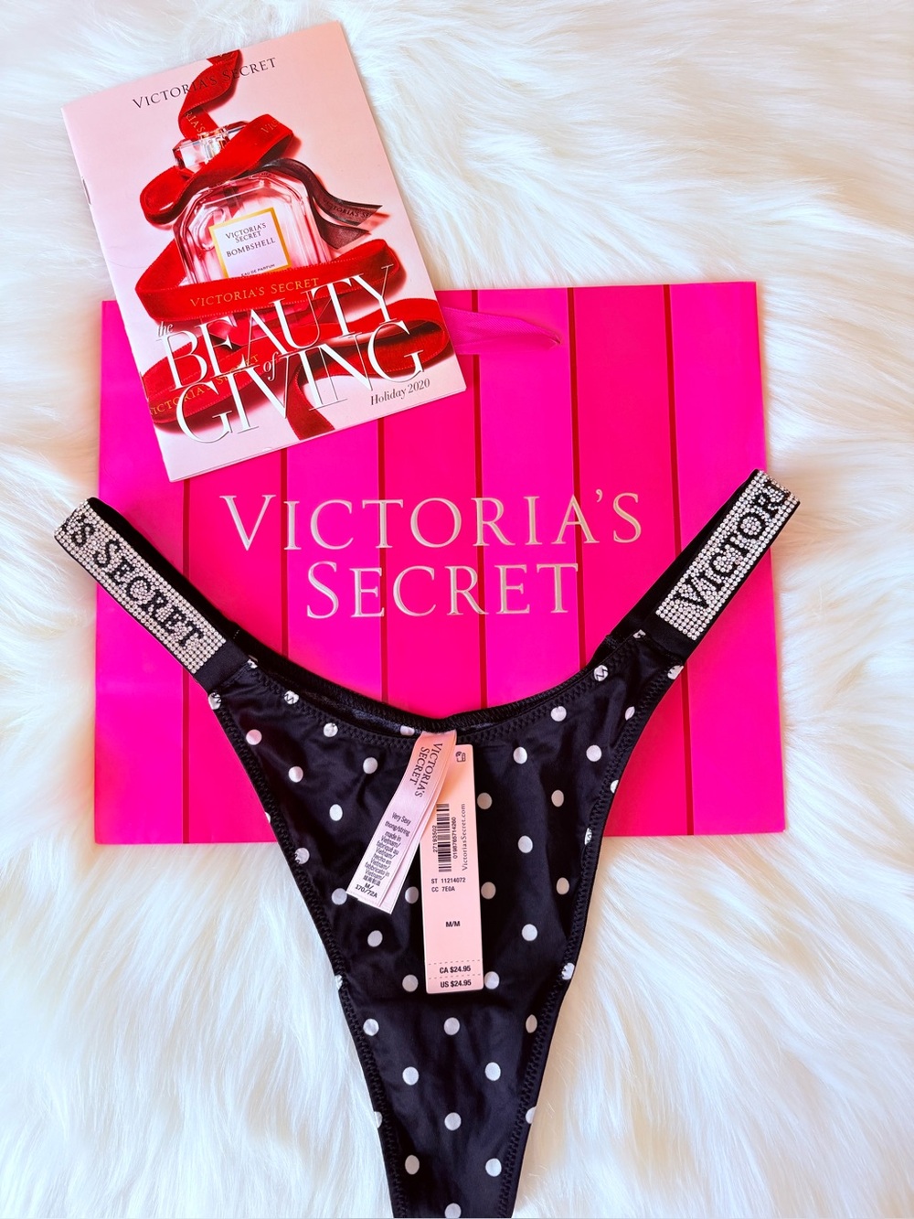 🩷🩷Victoria’s Secret logo shine strap panty (M)🩷🩷